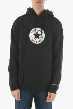 Outlet ALL STAR CHUCK TAYLOR Felpa con Cappuccio e Maxi Tasca a Toppa Uomo Felpe