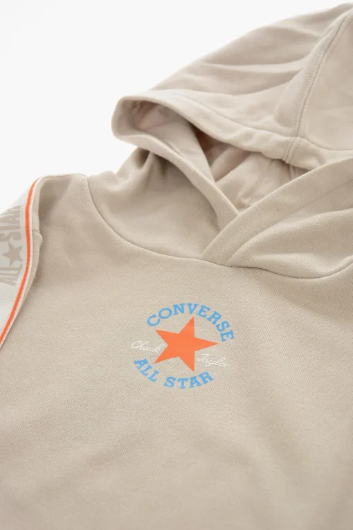 ALL STAR CHUCK TAYLOR Felpa in Cotone Garzato con Cappuccio>Converse KIDS Best