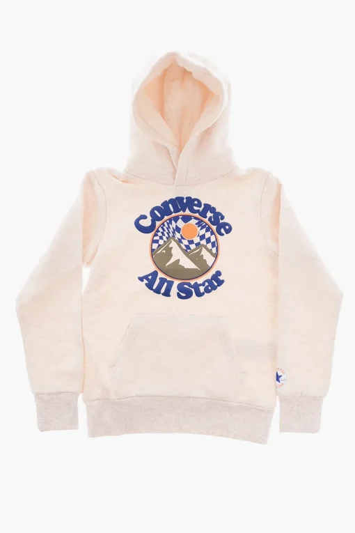 New ALL STAR CHUCK TAYLOR Felpa INTO THE WILD con Logo in Rilievo Bambino Abbigliamento