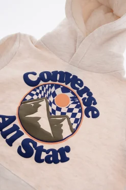 New ALL STAR CHUCK TAYLOR Felpa INTO THE WILD con Logo in Rilievo Bambino Abbigliamento