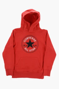 Clearance ALL STAR CHUCK TAYLOR Felpa in Cotone Felpato con Tasca a toppa e Cappuccio Bambino Abbigliamento
