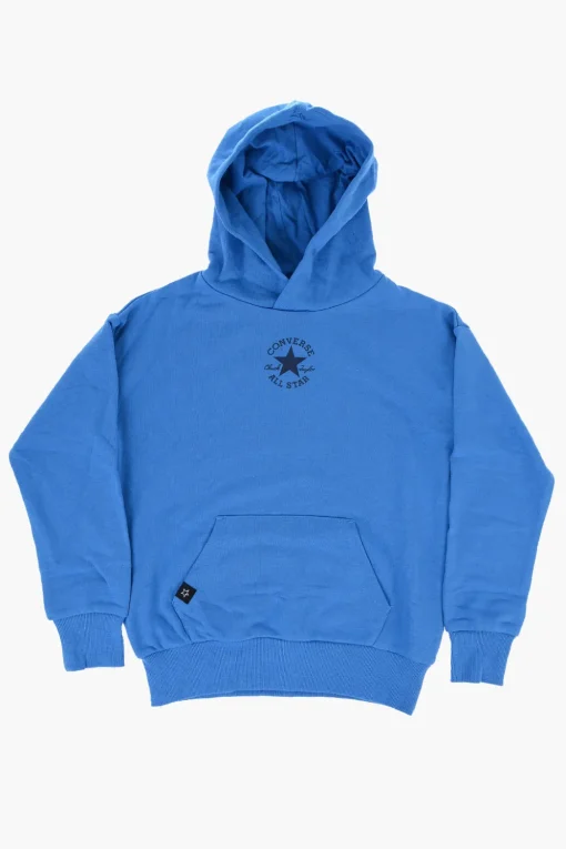 ALL STAR CHUCK TAYLOR Felpa Hoodie in Misto Cotone Garzato>Converse KIDS Outlet