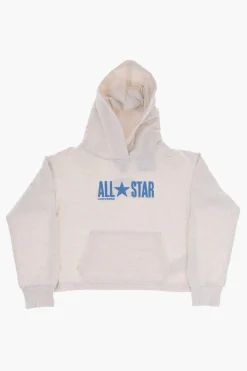 New ALL STAR CHUCK TAYLOR Felpa Leggera con Cappuccio e Tasca a Toppa Abbigliamento