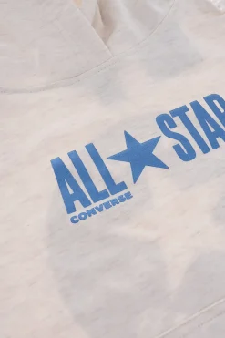 New ALL STAR CHUCK TAYLOR Felpa Leggera con Cappuccio e Tasca a Toppa Abbigliamento