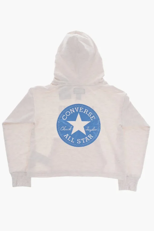 New ALL STAR CHUCK TAYLOR Felpa Leggera con Cappuccio e Tasca a Toppa Abbigliamento