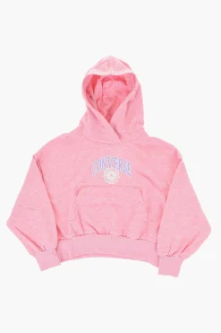 Online ALL STAR CHUCK TAYLOR Felpa Hoodie in Cotone Garzato con Logo Stampato Abbigliamento