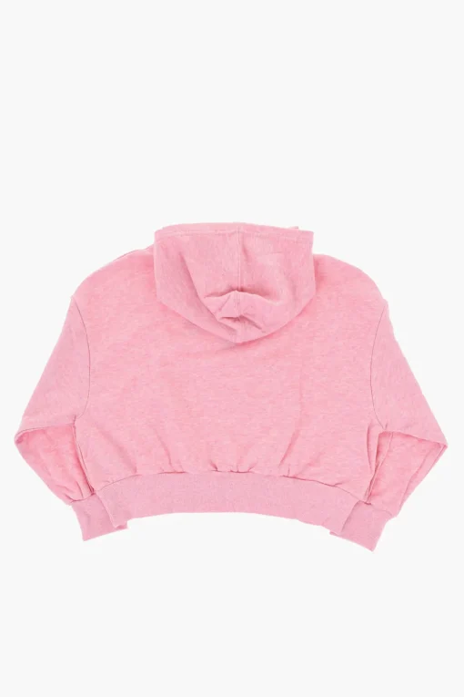 Online ALL STAR CHUCK TAYLOR Felpa Hoodie in Cotone Garzato con Logo Stampato Abbigliamento