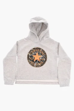 ALL STAR CHUCK TAYLOR Felpa BOXY con Patch Logo Frontale e Cappuccio>Converse KIDS Fashion