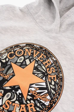 ALL STAR CHUCK TAYLOR Felpa BOXY con Patch Logo Frontale e Cappuccio>Converse KIDS Fashion