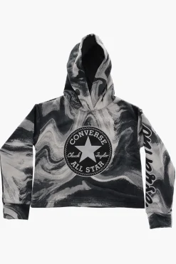 ALL STAR CHUCK TAYLOR Felpa con Maxi Stampa Logo e Cappuccio>Converse KIDS Hot