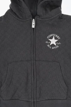 ALL STAR CHUCK TAYLOR Felpa POINTELLE in Tinta Unita con Stelle All-Over>Converse KIDS Discount