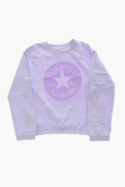 Discount ALL STAR CHUCK TAYLOR Felpa Girocollo con Maxi Logo Stampato Abbigliamento