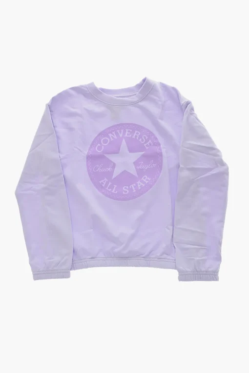 Discount ALL STAR CHUCK TAYLOR Felpa Girocollo con Maxi Logo Stampato Abbigliamento