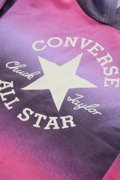 ALL STAR CHUCK TAYLOR Felpa Hoodie BOXY FIT Effetto Sfumato>Converse KIDS New
