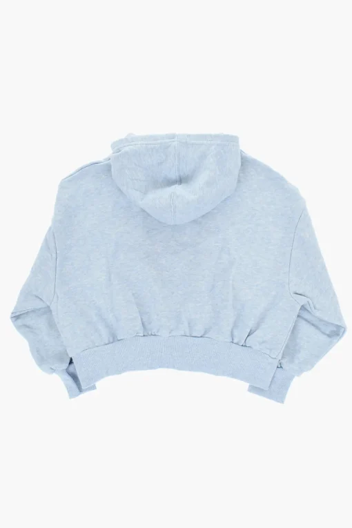New ALL STAR CHUCK TAYLOR Felpa Hoodie in Cotone Garzato con Logo Stampato Abbigliamento