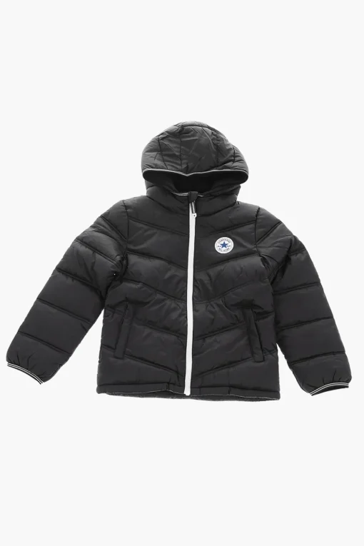Fashion ALL STAR CHUCK TAYLOR Giubbotto Imbottito Bicolore con Pile Interno Bambino Abbigliamento
