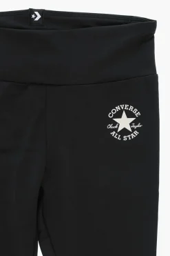 Hot ALL STAR CHUCK TAYLOR Leggings a Vita Alta con Logo a Contrasto Abbigliamento