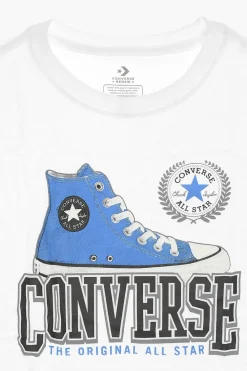 ALL STAR CHUCK TAYLOR RENEW T-Shirt Girocollo Stampata>Converse KIDS New