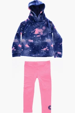 Sale ALL STAR CHUCK TAYLOR Set Leggings e Felpa in Velour Effetto Tie Dye Abbigliamento