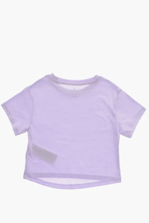 ALL STAR CHUCK TAYLOR Set T-Shirt Girocollo con Logo in Rilievo e Shorts Effetto Tie-Dye>Converse KIDS New
