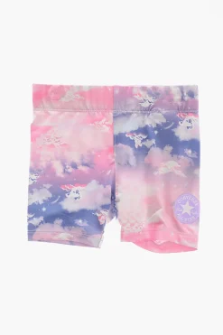 ALL STAR CHUCK TAYLOR Set T-Shirt Girocollo con Logo in Rilievo e Shorts Effetto Tie-Dye></noscript>Converse KIDS New