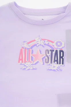 ALL STAR CHUCK TAYLOR Set T-Shirt Girocollo con Logo in Rilievo e Shorts Effetto Tie-Dye></noscript>Converse KIDS New