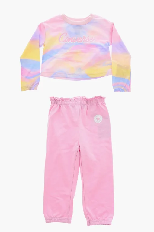 ALL STAR CHUCK TAYLOR Set Felpa e Joggers Effetto Tie Dye>Converse KIDS Discount