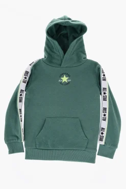 ALL STAR CHUCK TAYLOR Set Felpa Hoodie e Joggers in Tinta Unita con Banda Laterale Logata></noscript>Converse KIDS New