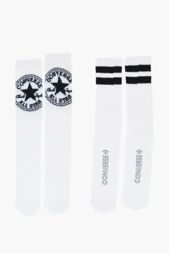 ALL STAR CHUCK TAYLOR Set 2 Calzini Lunghi a Coste con Maxi Logo a Contrasto>Converse Best
