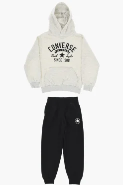 Online ALL STAR CHUCK TAYLOR Set Felpa Hoodie e Joggers in Misto Cotone Garzato Bambino Abbigliamento