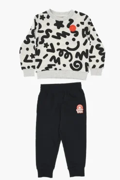 Online ALL STAR CHUCK TAYLOR Set Felpa Girocollo e Joggers in Misto Cotone Garzato Bambino Abbigliamento