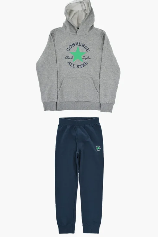 ALL STAR CHUCK TAYLOR Set DISSECTED Felpa Hoodie e Joggers in Cotone Felpato>Converse KIDS Clearance