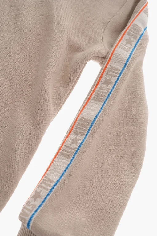 Clearance ALL STAR CHUCK TAYLOR Set Felpa Hoodie e Joggers in Tinta Unita con Banda Laterale Logata Bambino Abbigliamento