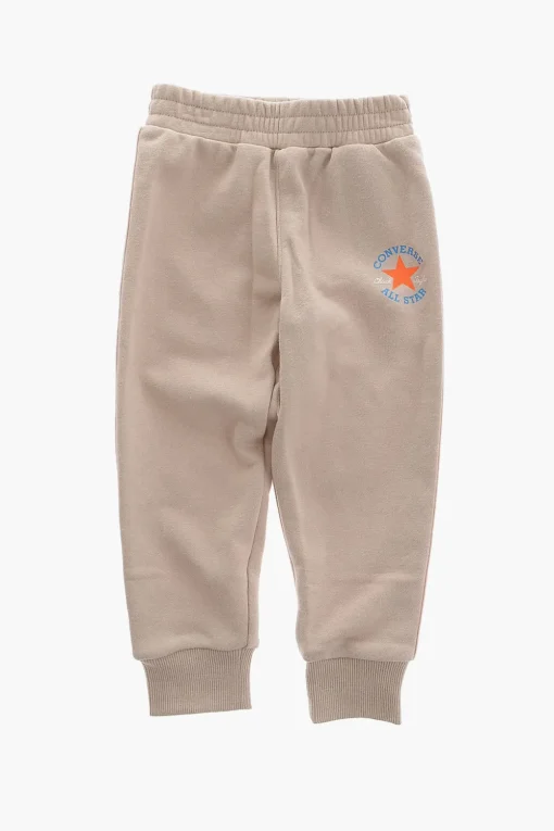 Clearance ALL STAR CHUCK TAYLOR Set Felpa Hoodie e Joggers in Tinta Unita con Banda Laterale Logata Bambino Abbigliamento