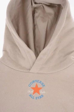 Clearance ALL STAR CHUCK TAYLOR Set Felpa Hoodie e Joggers in Tinta Unita con Banda Laterale Logata Bambino Abbigliamento