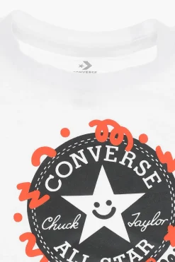 Online ALL STAR CHUCK TAYLOR Set T-Shirt e Shorts con Maxi Logo Stampato Bambino Abbigliamento