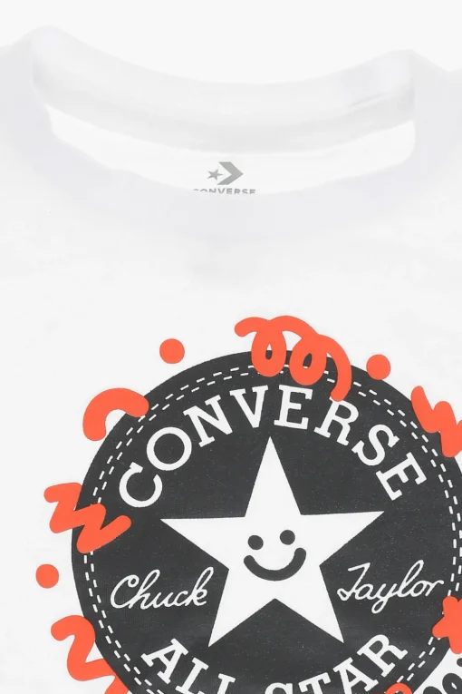 Online ALL STAR CHUCK TAYLOR Set T-Shirt e Shorts con Maxi Logo Stampato Bambino Abbigliamento