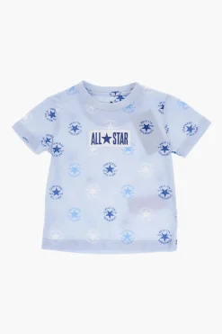 Outlet ALL STAR CHUCK TAYLOR Set T-shirt Girocollo stampata All Over e Shorts in Mesh Bambino Abbigliamento