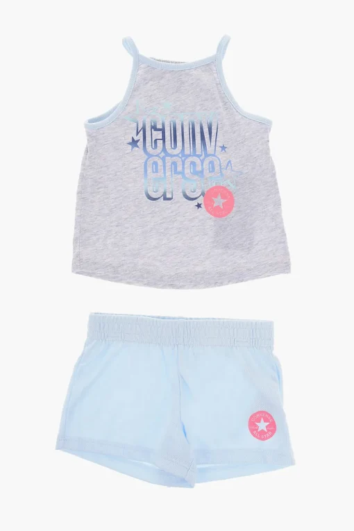 ALL STAR CHUCK TAYLOR Set Canotta Stampata e Shorts in Mesh>Converse KIDS Outlet