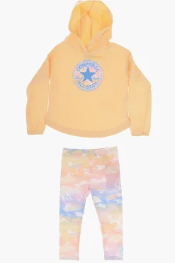 New ALL STAR CHUCK TAYLOR Set Felpa e Leggings effetto Tie Dye Abbigliamento