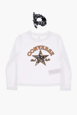ALL STAR CHUCK TAYLOR Set T-shirt Manica Lunga ed Elastico per Capelli>Converse KIDS Sale