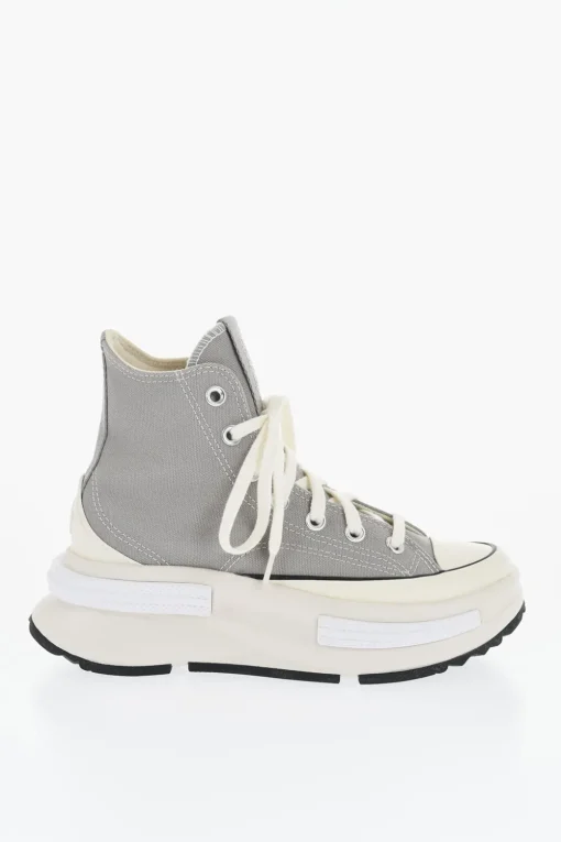 Hot ALL STAR CHUCK TAYLOR Sneakers Alte RUN STAR LEGACY in Canvas con Platform 6cm Donna Sneaker