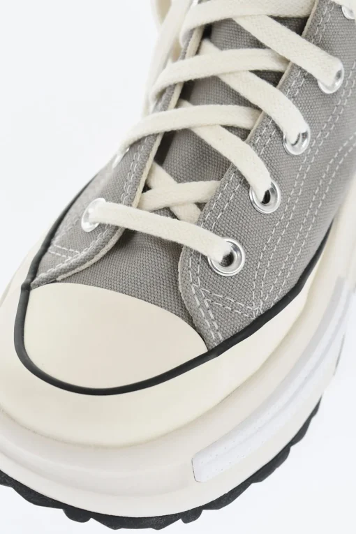 Hot ALL STAR CHUCK TAYLOR Sneakers Alte RUN STAR LEGACY in Canvas con Platform 6cm Donna Sneaker