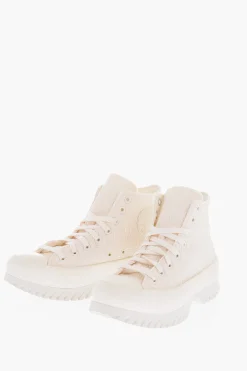 Outlet ALL STAR CHUCK TAYLOR Sneakers Alte LUGGED 2.0 in Jacquard Effetto Increspato con Platform 6cm Donna Sneaker