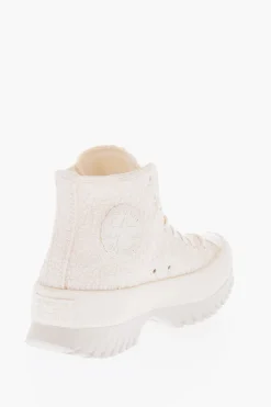 Outlet ALL STAR CHUCK TAYLOR Sneakers Alte LUGGED 2.0 in Jacquard Effetto Increspato con Platform 6cm Donna Sneaker
