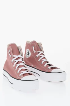ALL STAR CHUCK TAYLOR Sneakers Alte LIFT in Canvas con Suola Platform 4cm>Converse New