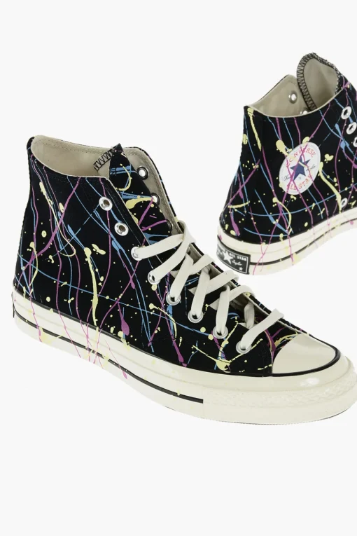 ALL STAR CHUCK TAYLOR sneakers alte in tessuto effetto verniciato>Converse Best