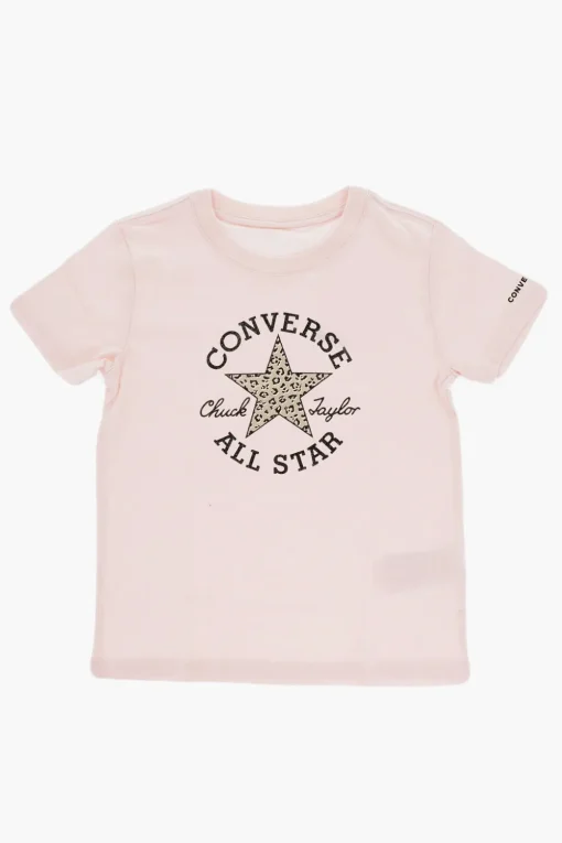 Hot ALL STAR CHUCK TAYLOR T-Shirt Girocollo con Logo Stampato Abbigliamento