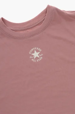New ALL STAR CHUCK TAYLOR T-shirt Girocollo in Tinta Unita con Logo Abbigliamento