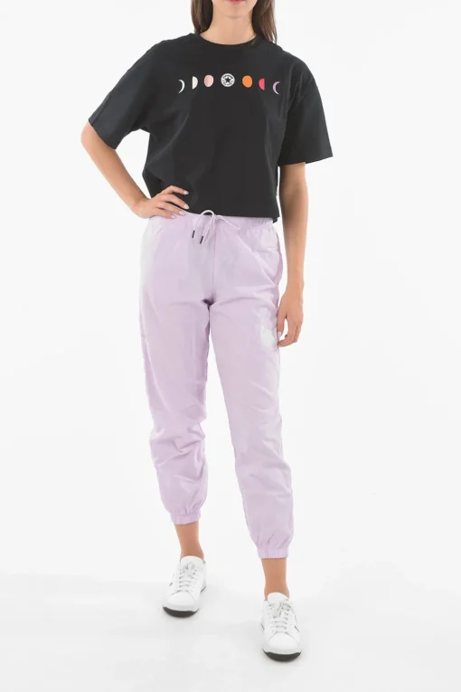 Clearance ALL STAR CHUCK TAYLOR T-Shirt Crop CRYSTAL ENERGY Girocollo Donna T-Shirts E Tops